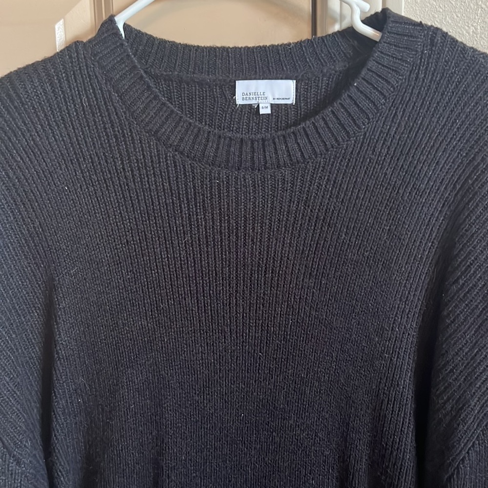 Danielle Bernstein Oversized Chunky Crewneck Swea… - image 2